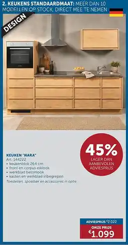 Zelfbouwmarkt KEUKEN NARA aanbieding
