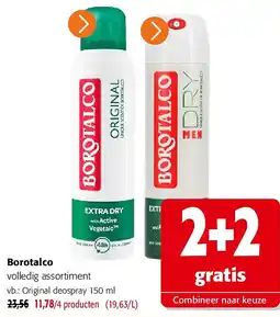 Colruyt Borotalco volledig assortiment aanbieding