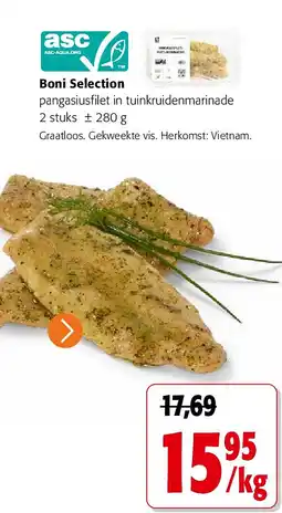 Colruyt Boni Selection pangasiusfilet in tuinkruidenmarinade aanbieding