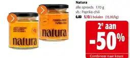 Colruyt Natura alle spreads aanbieding