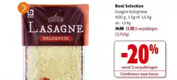 Colruyt Boni Selection lasagne bolognese aanbieding