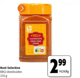 Colruyt Boni Selection BBQ vleeskruiden aanbieding