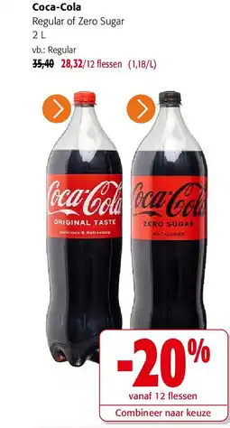 Colruyt Coca-Cola Regular of Zero Sugar aanbieding