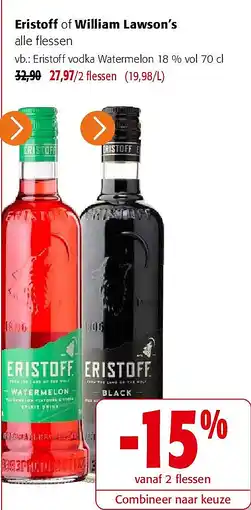Colruyt Eristoff of William Lawson’s aanbieding