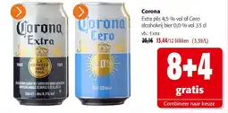 Colruyt Corona Extra pils 4,5 % vol of Cero alcoholvrij bier 0,0 % vol aanbieding