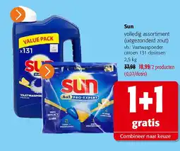 Colruyt Sun Vaatwaspoeder citroen 131 dosissen aanbieding