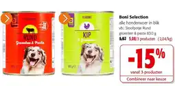 Colruyt Boni Selection alle hondenvoer in blik aanbieding