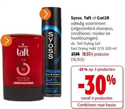 Colruyt Syoss, Taft of Got2B aanbieding