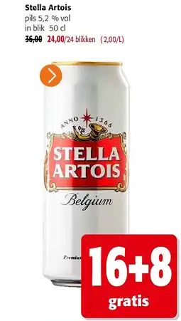 Colruyt Stella Artois pils 5,2 % vol in blik aanbieding