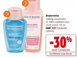 Colruyt Diadermine volledig assortiment aanbieding