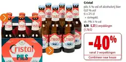 Colruyt Cristal pils 5 % vol of alcoholvrij bier 0,0 % vol aanbieding