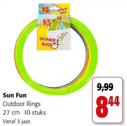Colruyt Sun Fun Outdoor Rings 27 cm 10 stuks aanbieding