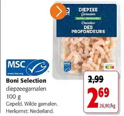 Colruyt Boni Selection diepzeegarnalen aanbieding
