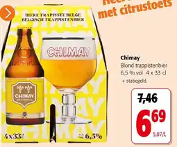 Colruyt Chimay Blond trappistenbier 6,5 % vol aanbieding