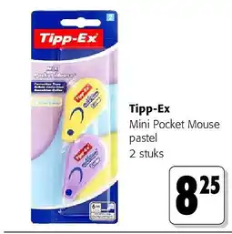 Colruyt Tipp-Ex Mini Pocket Mouse pastel 2 stuks aanbieding