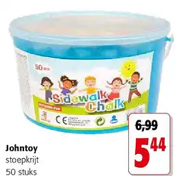 Colruyt Johntoy stoepkrijt 50 stuks aanbieding