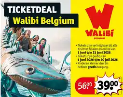 Kruidvat TICKETDEAL Walibi Belgium aanbieding