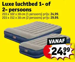 Kruidvat Luxe luchtbed 1- of 2- persoons aanbieding