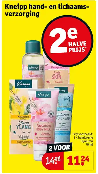 Kruidvat Kneipp hand- en lichaamsverzorging aanbieding