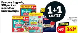 Kruidvat Pampers bigpack, XXLpack en maandbox luierbroekjes aanbieding