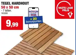 Hubo Tegel Hardhout aanbieding