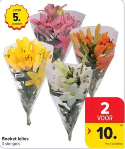 Carrefour Boeket lelies aanbieding