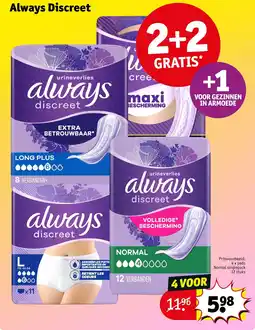 Kruidvat Always Discreet aanbieding