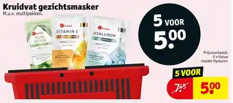 Kruidvat Kruidvat gezichtsmasker aanbieding