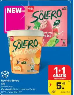 Carrefour Roomijs Solero Ola aanbieding