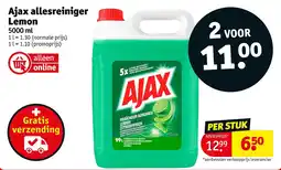 Kruidvat Ajax allesreiniger lemon aanbieding