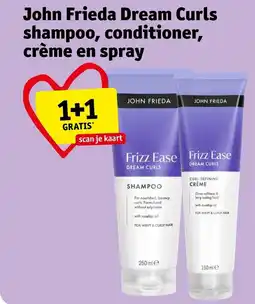 Kruidvat John Frieda Dream Curls shampoo conditioner crème en spray aanbieding