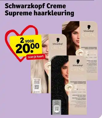 Kruidvat Schwarzkopf creme supreme haarkleuring aanbieding