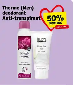 Kruidvat Therme men deodorant anti-transpirant aanbieding