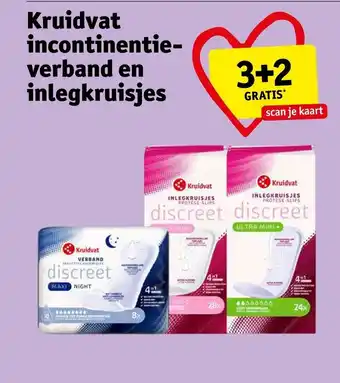 Kruidvat Kruidvat incontinentie verband en inlegkruisjes aanbieding