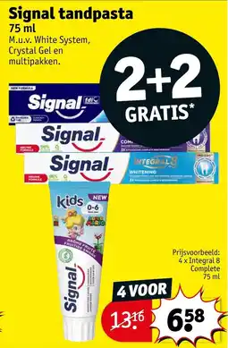 Kruidvat Signal tandpasta aanbieding