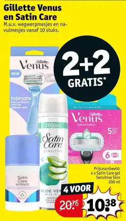 Kruidvat Gillette Venus en Satin Care aanbieding