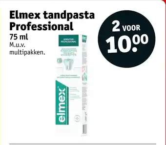 Kruidvat Elmex tandpasta professional aanbieding