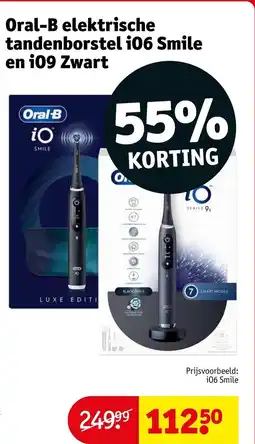 Kruidvat Oral-B elektrische tandenborstel i06 Smile en i09 Zwart aanbieding