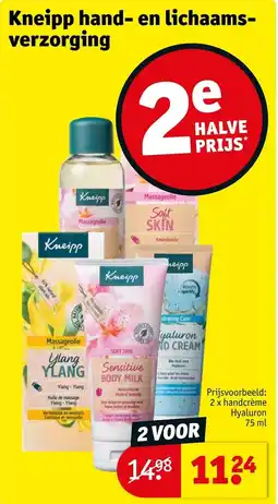 Kruidvat Kneipp hand en lichaams verzorging aanbieding