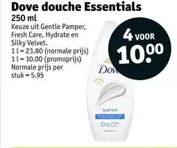 Kruidvat Dove douche Essentials aanbieding