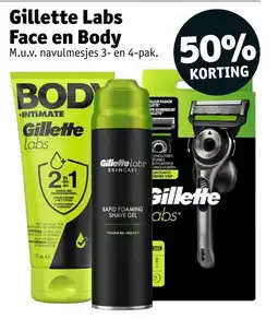Kruidvat Gillette labs face en body aanbieding