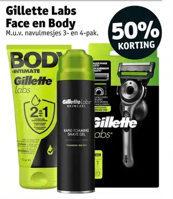 Gillette labs face en body