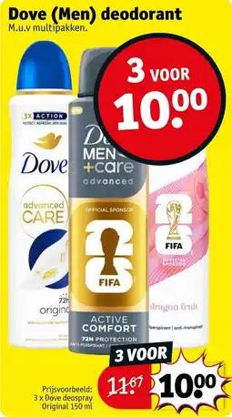 Kruidvat Dove men deodorant aanbieding