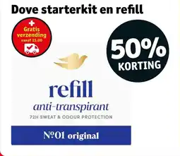 Kruidvat Dove starterkit en refill aanbieding