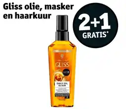 Kruidvat Gliss olie masker en haarkuur aanbieding