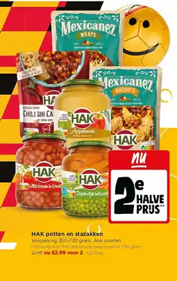 Jumbo HAK potten en stazakken aanbieding