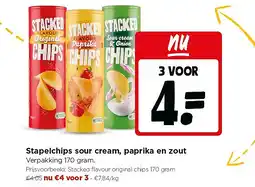 Jumbo Stapelchips sour cream, paprika en zout aanbieding