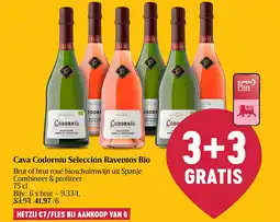 Delhaize Cava Codorníu Selección Raventós Bio aanbieding