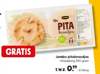 Jumbo Jumbo pitabroodjes aanbieding