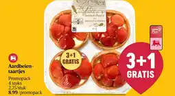 Delhaize Aardbeientaartjes aanbieding
